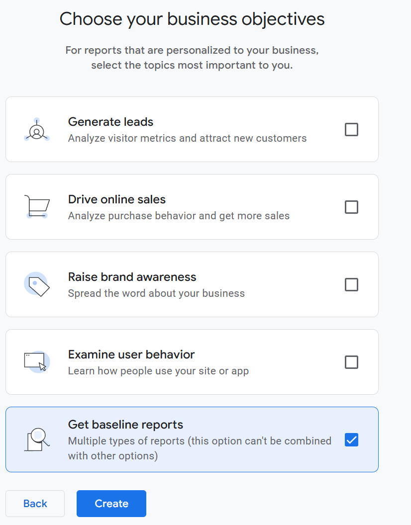 Select your analysis goals and scope