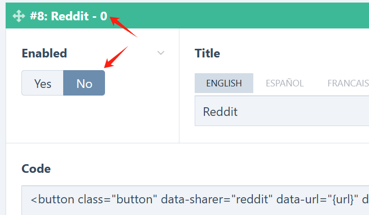 Disabling Share Button Function