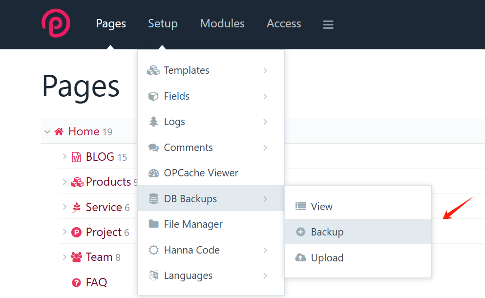 Backup MySQL Database