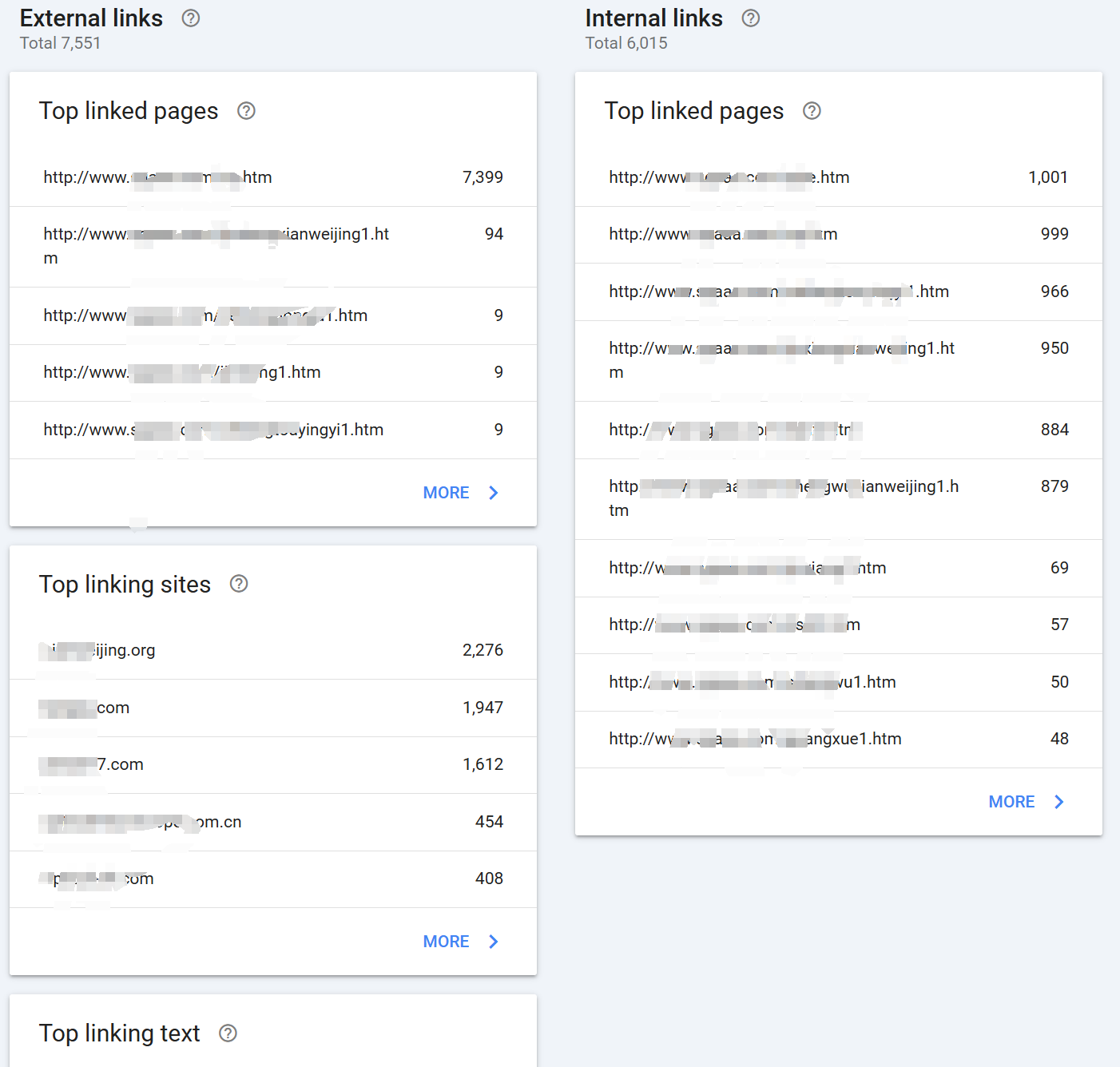 Building and monitoring links