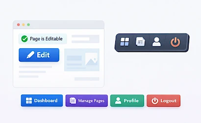 Facet Update: Bewerkrechten en snelle admin-links