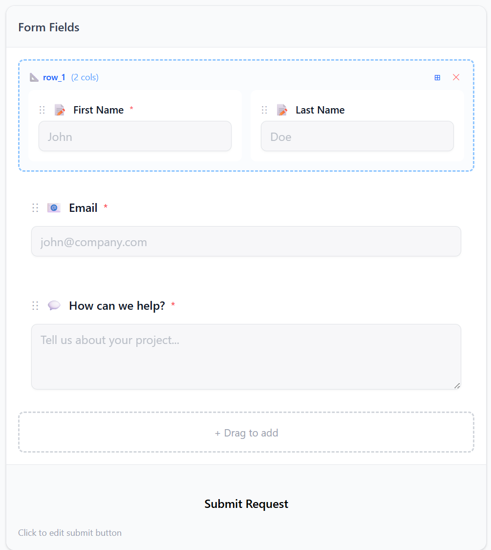 Uniui Contact Form